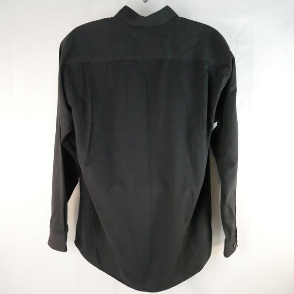 BNSF Railway Polo Employee Black Shirt Size XL Button Up Big Bang Super Pop - Picture 5 of 6